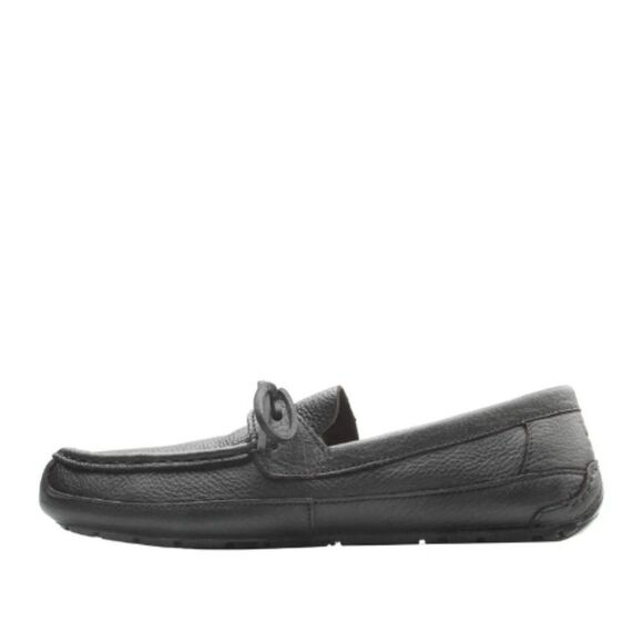 UGG Australia Marlowe 1005240 Men's Black Leather Slip On Casual Shoes UGG94 - Picture 1 of 4